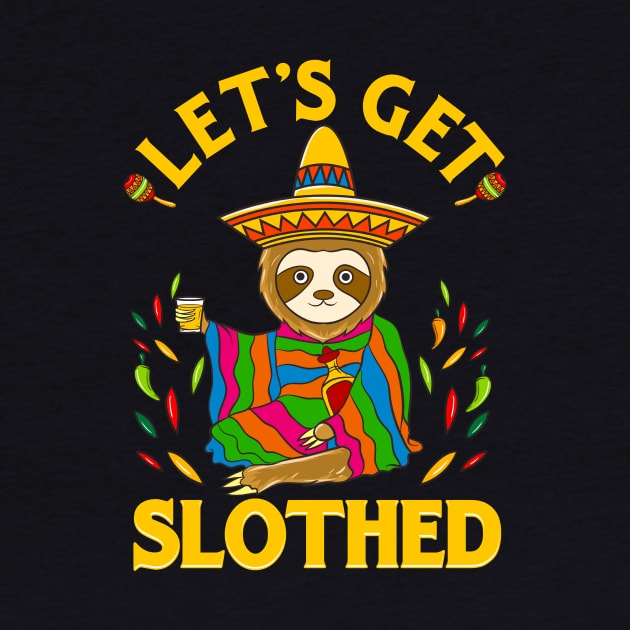 Cinco De Mayo T-Shirt Men Women Funny Sloth Drinking Tequila by Dr_Squirrel